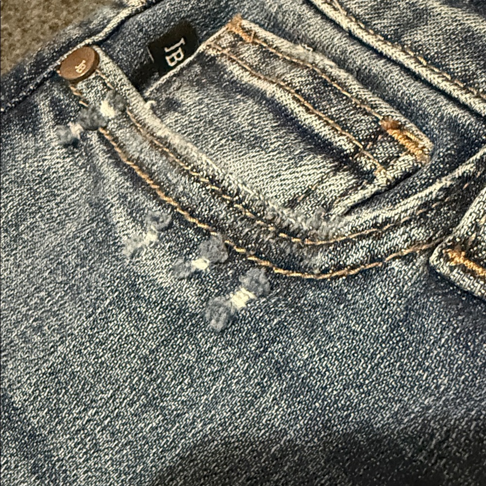 Judy Blue Los Angeles Distressed Wide Leg Jeans Sz 0/24 | Stretch High Rise - Picture 7 of 14